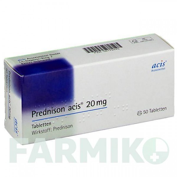 ПРЕДНИЗОН (PREDNISON) 20 мг таблетки 50 шт - Преднизон ACIS