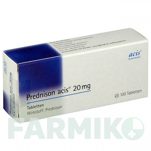 ПРЕДНИЗОН (PREDNISON) 20 мг таблетки 100 шт - Преднизон ACIS