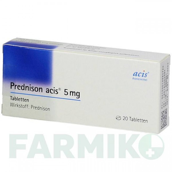 ПРЕДНИЗОН (PREDNISON) 5 мг таблетки 20 шт - Преднизон ACIS