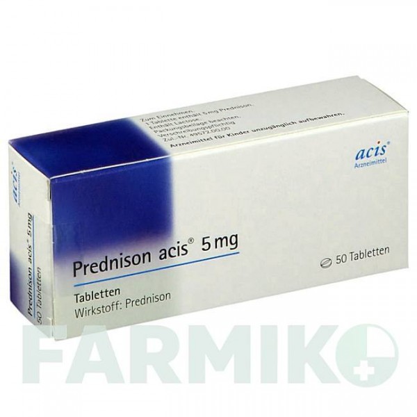 ПРЕДНИЗОН (PREDNISON) 5 мг таблетки 50 шт - Преднизон ACIS