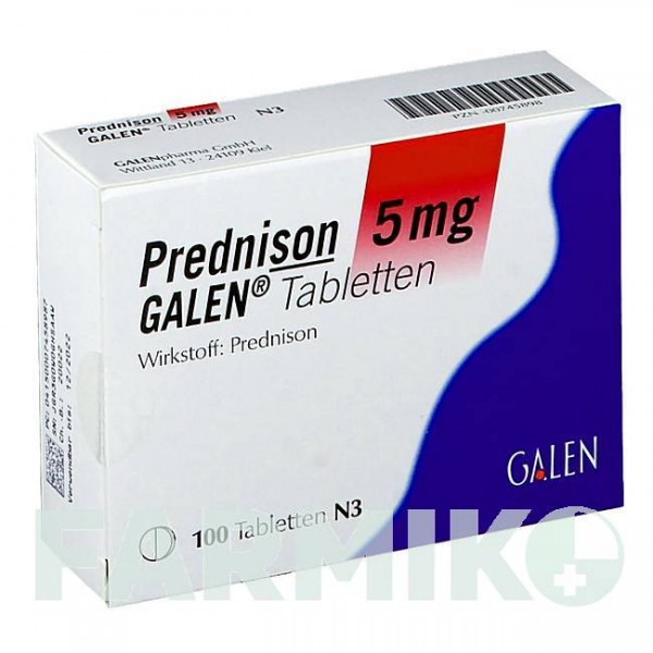ПРЕДНІЗОН (PREDNISON) 5 мг таблетки 100 шт - Преднізон GALENPHARMA