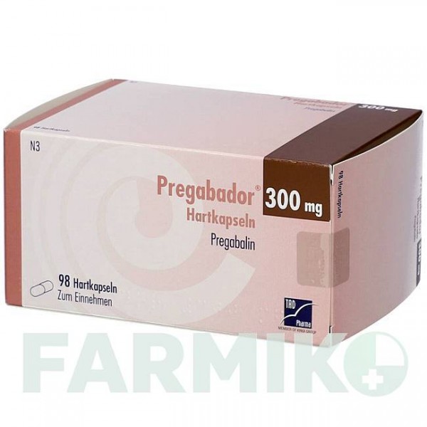 ПРЕГАБАДОР (PREGABADOR) 300 мг капсулы 98 шт - Прегабалин BB FARMA