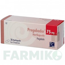 ПРЕГАБАДОР (PREGABADOR) 75 мг капсули 56 шт - Прегабалін BB FARMA