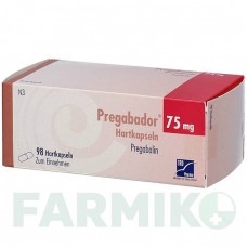 ПРЕГАБАДОР (PREGABADOR) 75 мг капсули 98 шт - Прегабалін BB FARMA