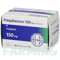 ПРЕГАБАГЕКСАЛ (PREGABAHEXAL) 150 мг капсули 56 шт - Прегабалін HEXAL