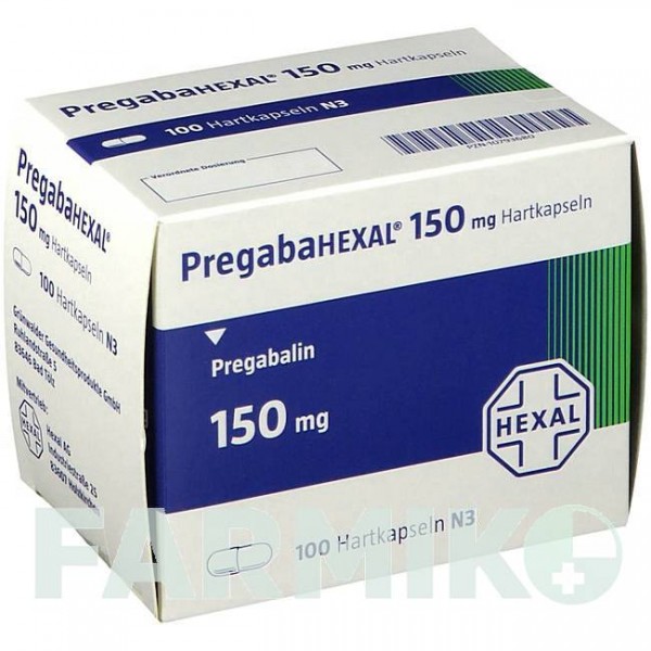 ПРЕГАБАГЕКСАЛ (PREGABAHEXAL) 150 мг капсулы 100 шт - Прегабалин HEXAL