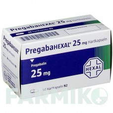 ПРЕГАБАГЕКСАЛ (PREGABAHEXAL) 25 мг капсулы 56 шт - Прегабалин HEXAL
