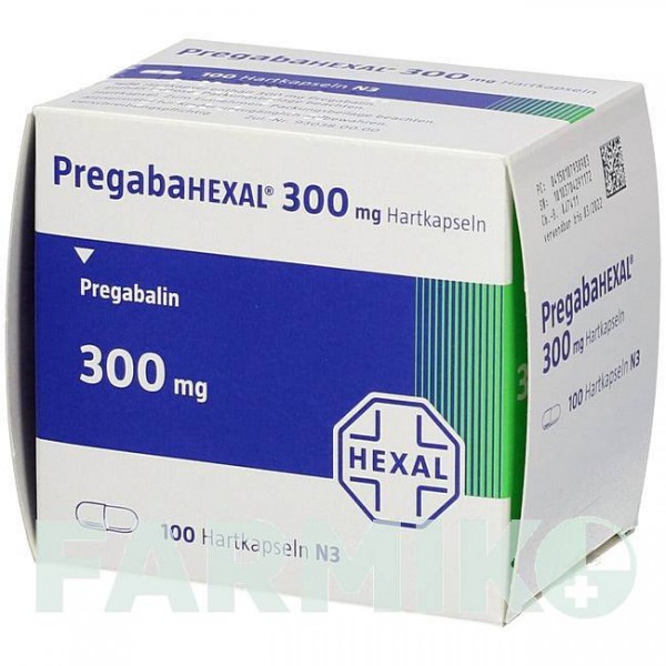 ПРЕГАБАГЕКСАЛ (PREGABAHEXAL) 300 мг капсулы 100 шт - Прегабалин HEXAL