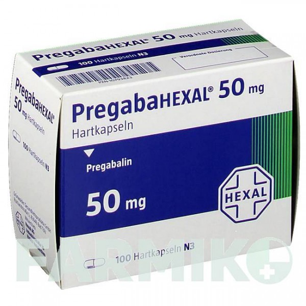 ПРЕГАБАГЕКСАЛ (PREGABAHEXAL) 50 мг капсули 21 шт - Прегабалін HEXAL