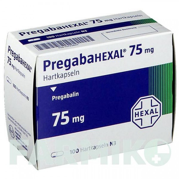 ПРЕГАБАГЕКСАЛ (PREGABAHEXAL) 75 мг капсули 100 шт - Прегабалін HEXAL