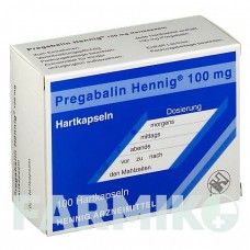 ПРЕГАБАЛИН (PREGABALIN) 100 мг капсулы 21 шт - Прегабалин HENNIG