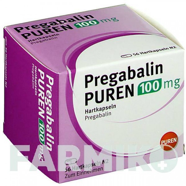 ПРЕГАБАЛИН (PREGABALIN) 100 мг капсулы 100 шт - Прегабалин PUREN PHARMA