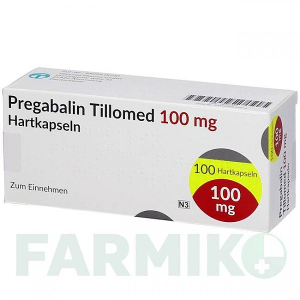 ПРЕГАБАЛІН (PREGABALIN) 100 мг капсули 100 шт - Прегабалін TILLOMED