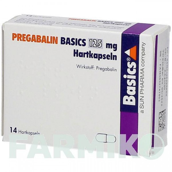 ПРЕГАБАЛИН (PREGABALIN) 125 мг капсулы 14 шт - Прегабалин BASICS