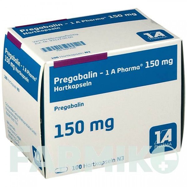 ПРЕГАБАЛИН (PREGABALIN) 150 мг капсулы 100 шт - Прегабалин 1 A PHARMA