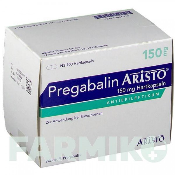 ПРЕГАБАЛИН (PREGABALIN) 150 мг капсулы 100 шт - Прегабалин ARISTO PHARMA
