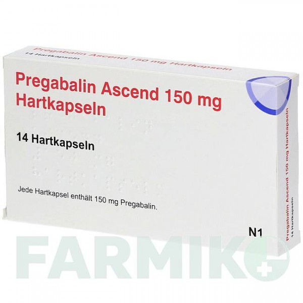 ПРЕГАБАЛИН (PREGABALIN) 150 мг капсулы 14 шт - Прегабалин ASCEND