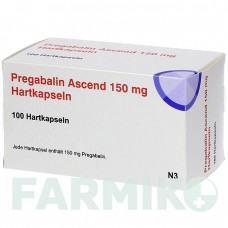 ПРЕГАБАЛИН (PREGABALIN) 150 мг капсулы 100 шт - Прегабалин ASCEND