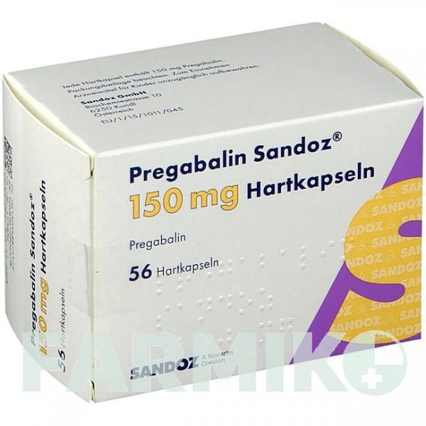 ПРЕГАБАЛІН (PREGABALIN) 150 мг капсули 56 шт - Прегабалін HEXAL
