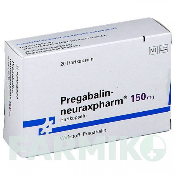 ПРЕГАБАЛИН (PREGABALIN) 150 мг капсулы 20 шт - Прегабалин NEURAXPHARM