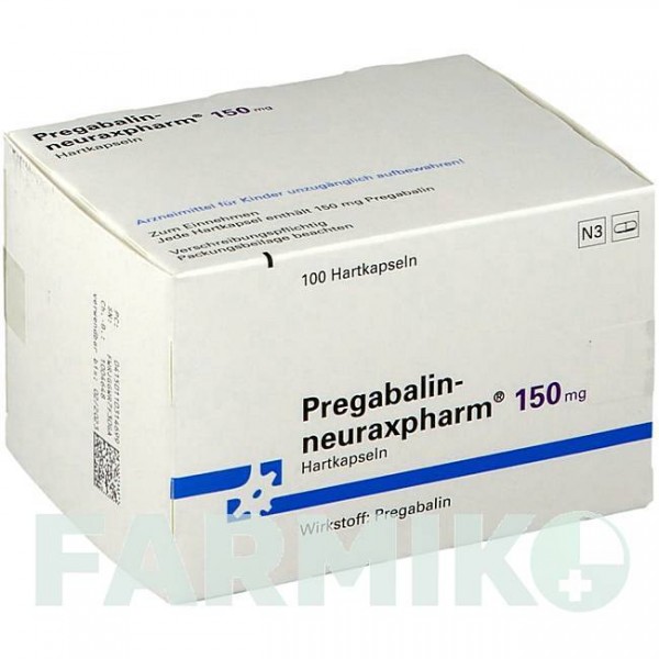 ПРЕГАБАЛИН (PREGABALIN) 150 мг капсулы 100 шт - Прегабалин NEURAXPHARM