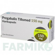 ПРЕГАБАЛІН (PREGABALIN) 150 мг капсули 100 шт - Прегабалін TILLOMED