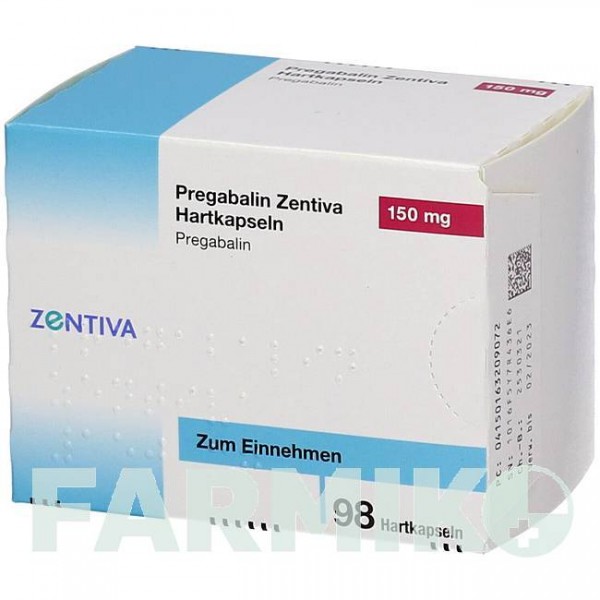 ПРЕГАБАЛИН (PREGABALIN) 150 мг капсулы 14 шт - Прегабалин ZENTIVA