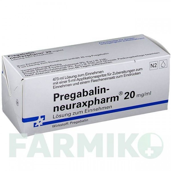 ПРЕГАБАЛІН (PREGABALIN) 20 мг/мл розчин 473 мл - Прегабалін NEURAXPHARM