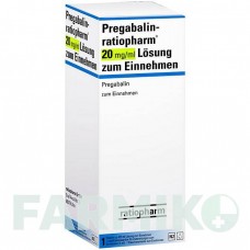 ПРЕГАБАЛИН (PREGABALIN) 20 мг/мл раствор 473 мл - Прегабалин RATIOPHARM