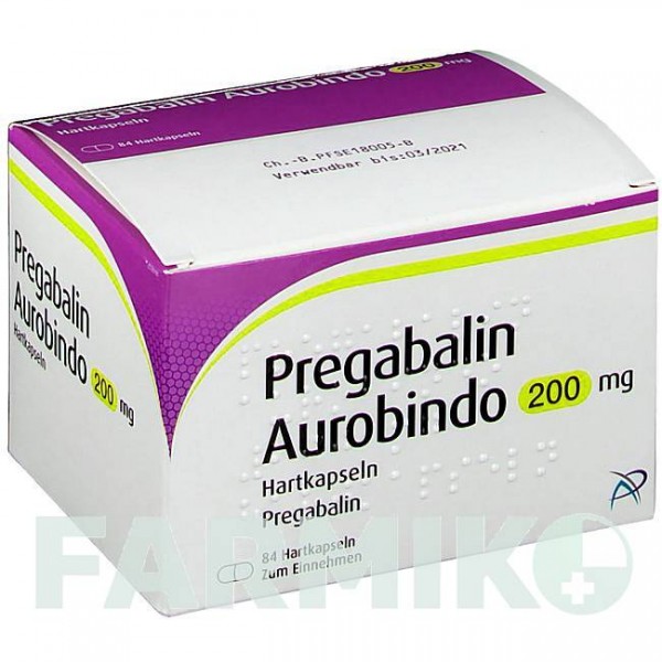 ПРЕГАБАЛІН (PREGABALIN) 200 мг капсули 84 шт - Прегабалін PUREN PHARMA