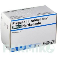 ПРЕГАБАЛИН (PREGABALIN) 200 мг капсулы 100 шт - Прегабалин RATIOPHARM