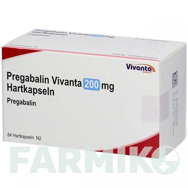 ПРЕГАБАЛИН (PREGABALIN) 200 мг капсулы 84 шт - Прегабалин VIVANTA GENERICS