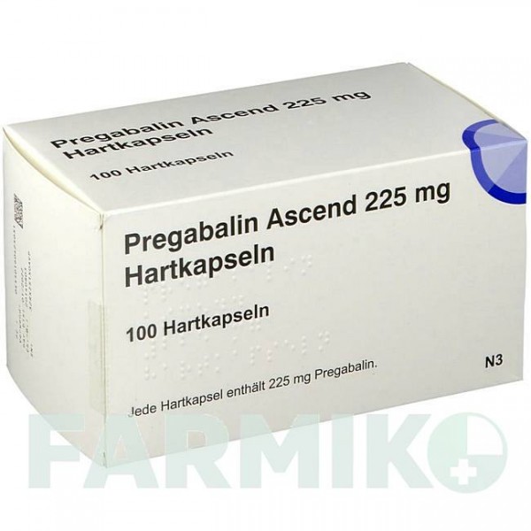 ПРЕГАБАЛИН (PREGABALIN) 225 мг капсулы 100 шт - Прегабалин ASCEND