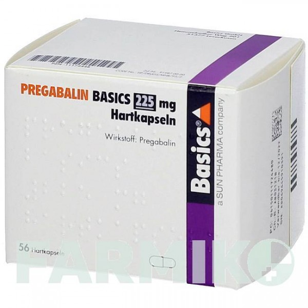 ПРЕГАБАЛИН (PREGABALIN) 225 мг капсулы 56 шт - Прегабалин BASICS