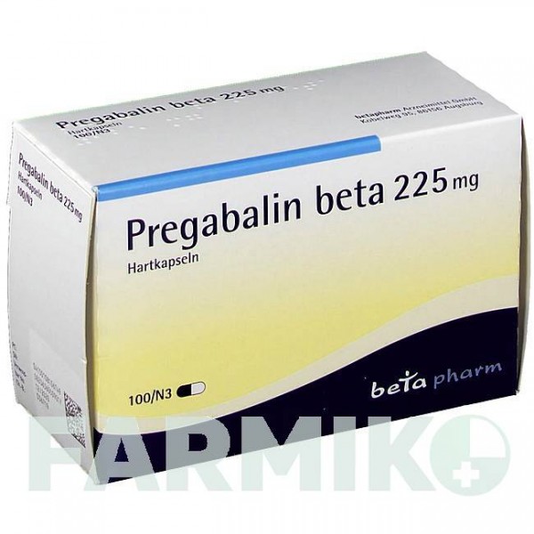ПРЕГАБАЛИН (PREGABALIN) 225 мг капсулы 100 шт - Прегабалин BETAPHARM