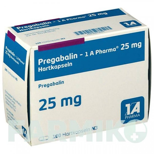 ПРЕГАБАЛИН (PREGABALIN) 25 мг капсулы 14 шт - Прегабалин 1 A PHARMA