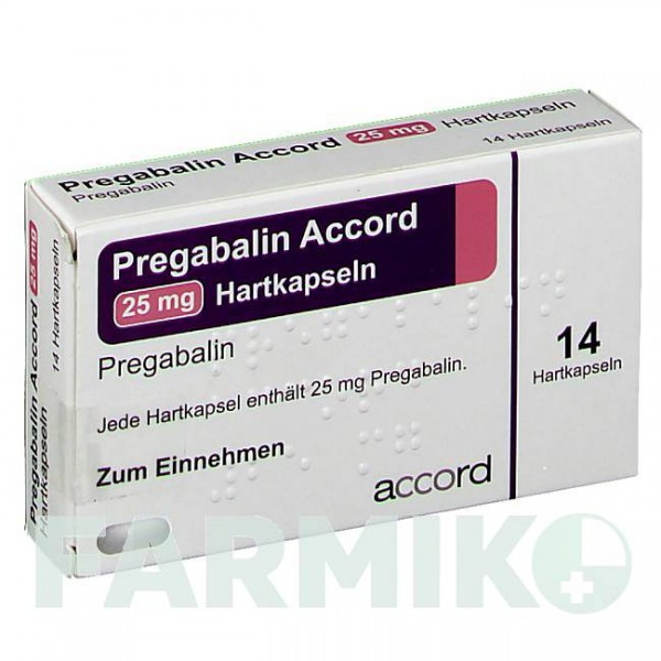 ПРЕГАБАЛИН (PREGABALIN) 25 мг капсулы 14 шт - Прегабалин ACCORD HEALTHCARE