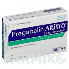 ПРЕГАБАЛІН (PREGABALIN) 25 мг капсули 14 шт - Прегабалін ARISTO PHARMA