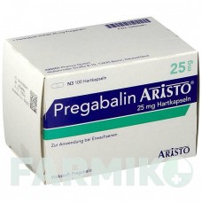 ПРЕГАБАЛІН (PREGABALIN) 25 мг капсули 100 шт - Прегабалін ARISTO PHARMA