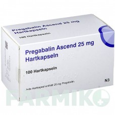 ПРЕГАБАЛИН (PREGABALIN) 25 мг капсулы 100 шт - Прегабалин ASCEND