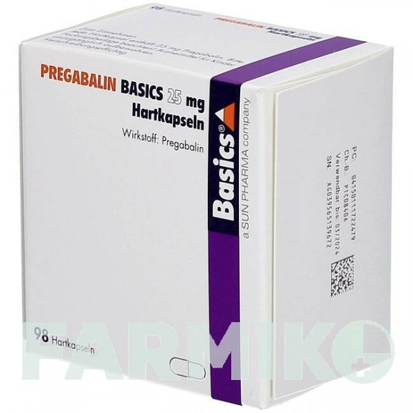 ПРЕГАБАЛИН (PREGABALIN) 25 мг капсулы 14 шт - Прегабалин BASICS