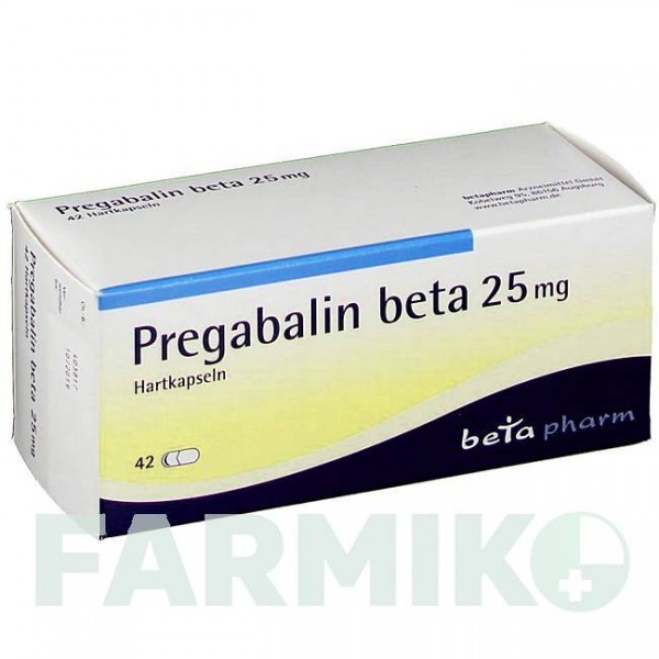 ПРЕГАБАЛІН (PREGABALIN) 25 мг капсули 42 шт - Прегабалін BETAPHARM