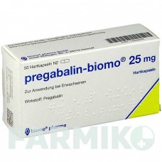 ПРЕГАБАЛИН (PREGABALIN) 25 мг капсулы 50 шт - Прегабалин BIOMO PHARMA
