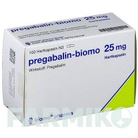 ПРЕГАБАЛІН (PREGABALIN) 25 мг капсули 100 шт - Прегабалін BIOMO PHARMA