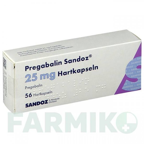 ПРЕГАБАЛІН (PREGABALIN) 25 мг капсули 56 шт - Прегабалін HEXAL