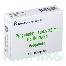 ПРЕГАБАЛИН (PREGABALIN) 25 мг капсулы 14 шт - Прегабалин LAURUS GENERICS