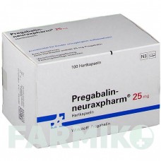 ПРЕГАБАЛІН (PREGABALIN) 25 мг капсули 100 шт - Прегабалін NEURAXPHARM