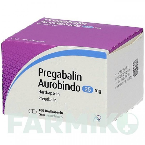 ПРЕГАБАЛІН (PREGABALIN) 25 мг капсули 100 шт - Прегабалін PUREN PHARMA