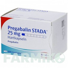 ПРЕГАБАЛІН (PREGABALIN) 25 мг капсули 100 шт - Прегабалін STADAPHARM