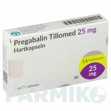 ПРЕГАБАЛІН (PREGABALIN) 25 мг капсули 14 шт - Прегабалін TILLOMED